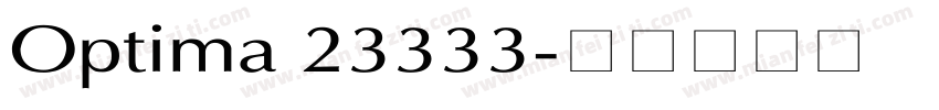 Optima 23333字体转换